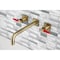 Kingston Brass KS6023CKL Wall Mount Tub Faucet, Antique Brass KS6023CKL - alternate 4